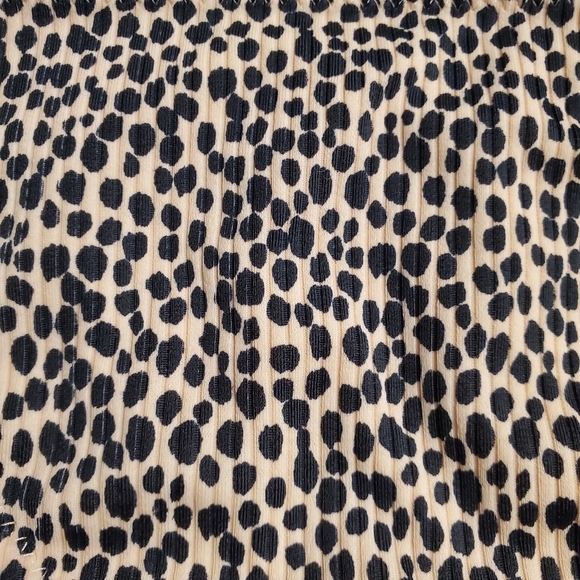 Shade & Shore Padded Push Up Bikini Top 34DD Bottoms M Leopard Print Ribbed Swim - Picture 4 of 16